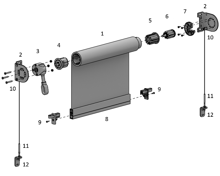 Cheap Exterior WireGuide Roller Blind in Vistaweave Plus Buy & Review